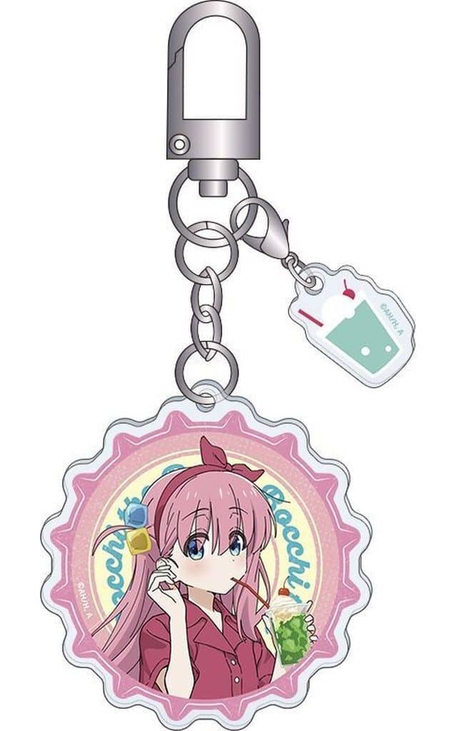 Hitori Goto Retro-Chic Girls Acrylic Keychain