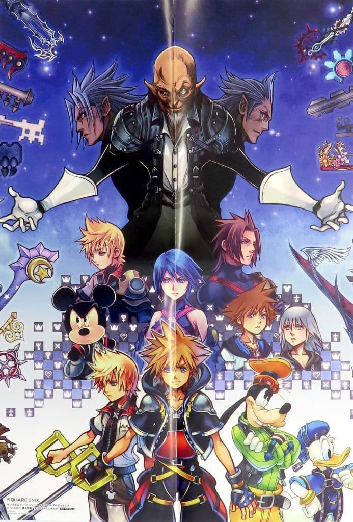 Kingdom Hearts Series Memorial Ultimania Original Mini Poster