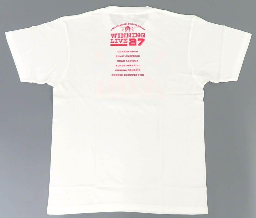 Umamusume Pretty Derby WINNING LIVE 27 Event T-Shirt, White, L