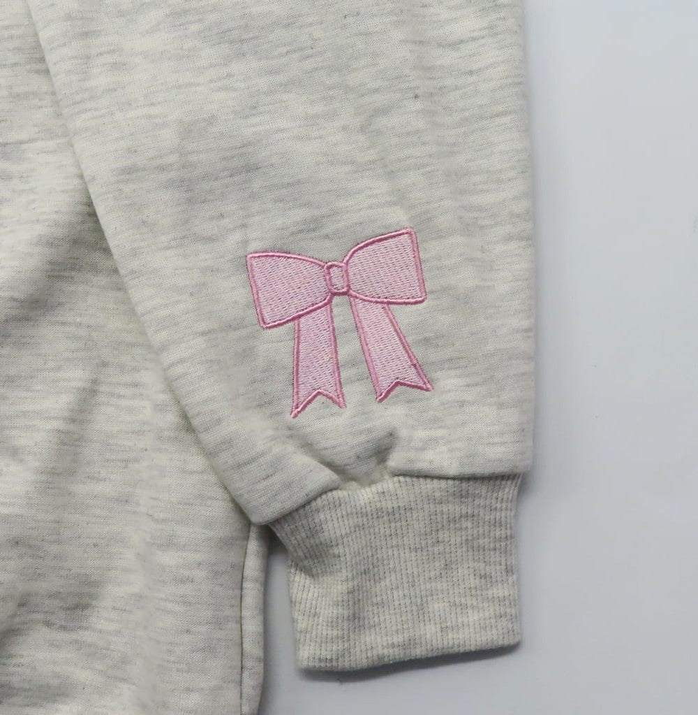 Chiikawa Ribbon Series Pearl-Accent Sweatshirt Gray Women's L