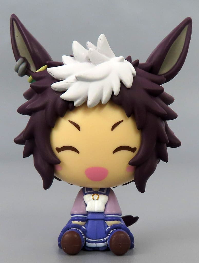 Mejiro Ryan Chokonokko Figure — Mejiro Sanka Gassho Ver. (Ichiban Kuji Umamusume Pretty Derby 11th, Prize E) by BANDAI SPIRITS — 4.5cm