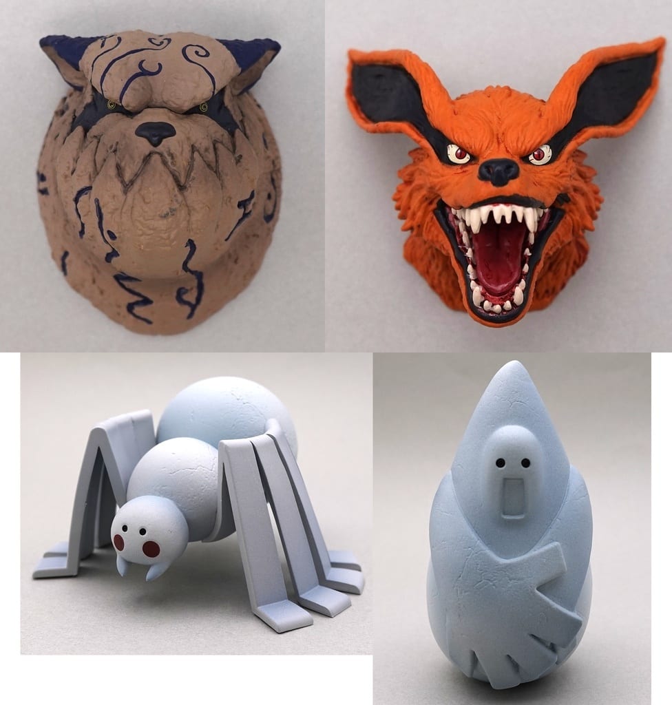 Naruto Shippuden Desktop Figure F Prize Complete 4-Type Set