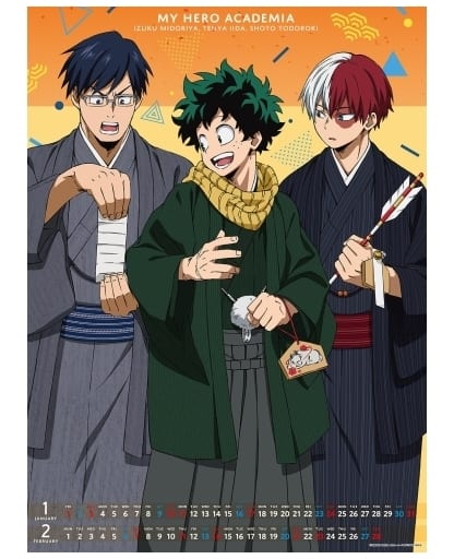 My Hero Academia 2021 Calendar A2 7-Sheet Edition by Ensky