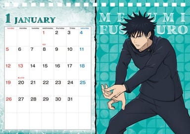 Jujutsu Kaisen 2025 Desktop Calendar