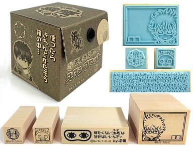 Gintama High School Official Stamp Set, 4-Piece Set with Case, Pre-Owned
