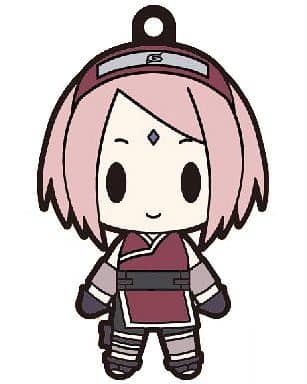 Sakura Haruno Rubber Keychain Collection from The Last: Naruto the Movie, Height Approx. 6 cm