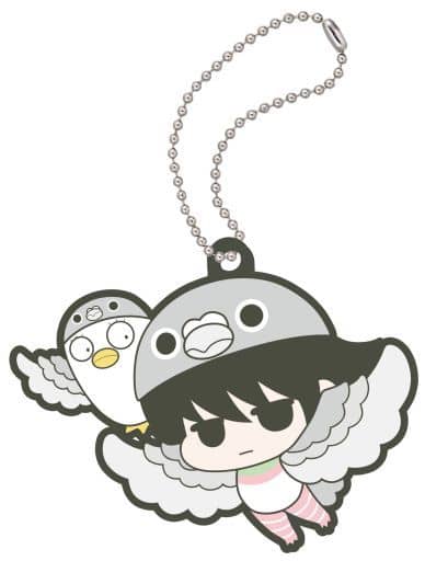 Kotaro Katsura & Elizabeth (Pigeon) Gintama Animal Paradise Rubber Mascot Keychain by Megahouse, Length Approx. 60 mm