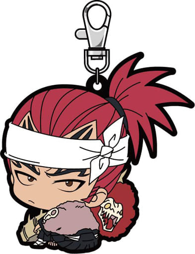 Renji Abarai “Bocchi-kun” Rubber Mascot Keychain from BLEACH: Thousand-Year Blood War, Approx. 55 x 70 mm, AC-G