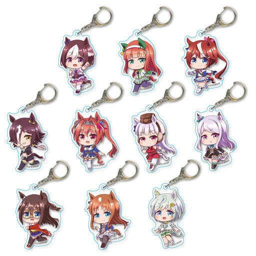 Umamusume Pretty Derby Tekutoko Trading Acrylic Keychain (Blind Random Single) - Bellhouse | Approx. 45×62mm Acrylic with Carabiner