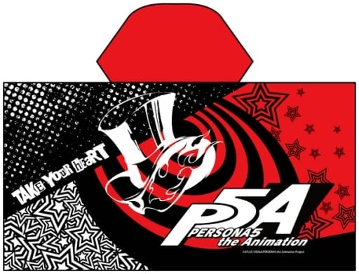 Persona 5 the Animation Logo Hooded Fleece Towel