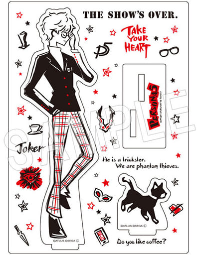 Persona 5 Protagonist Design Produced by Sanrio Acrylic Stand