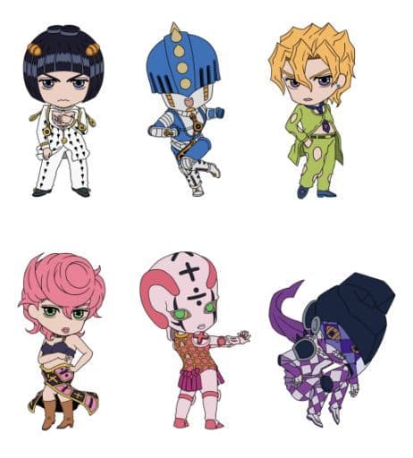 JoJo's Bizarre Adventure: Golden Wind Rubber Strap Collection Vol. 3 Complete Set of 6 by Medicos Entertainment