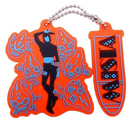 Guido Mista Rubber Charm Keychain Set - JoJo's Bizarre Adventure: Golden Wind Ichiban Kuji F Prize, 2-Piece Set, Length Approx. 6.5 cm, BANDAI SPIRITS