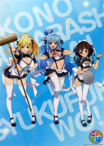 KonoSuba! B3 Clear Poster Cafe La Mer Group Illustration