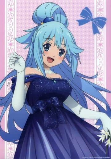 KonoSuba Aqua (Dress) A3 Clear Poster
