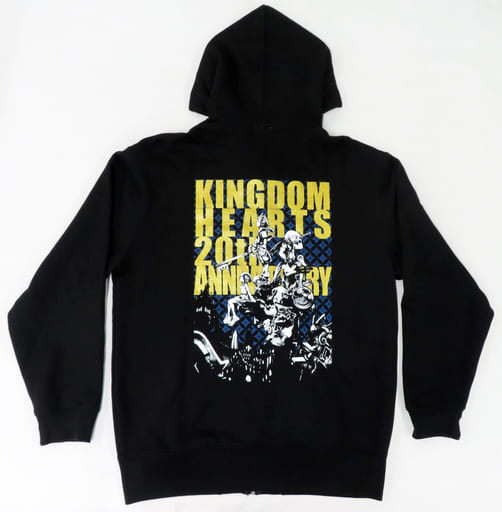 Kingdom Hearts 20th Anniversary Black Hoodie - Free Size, Pre-owned