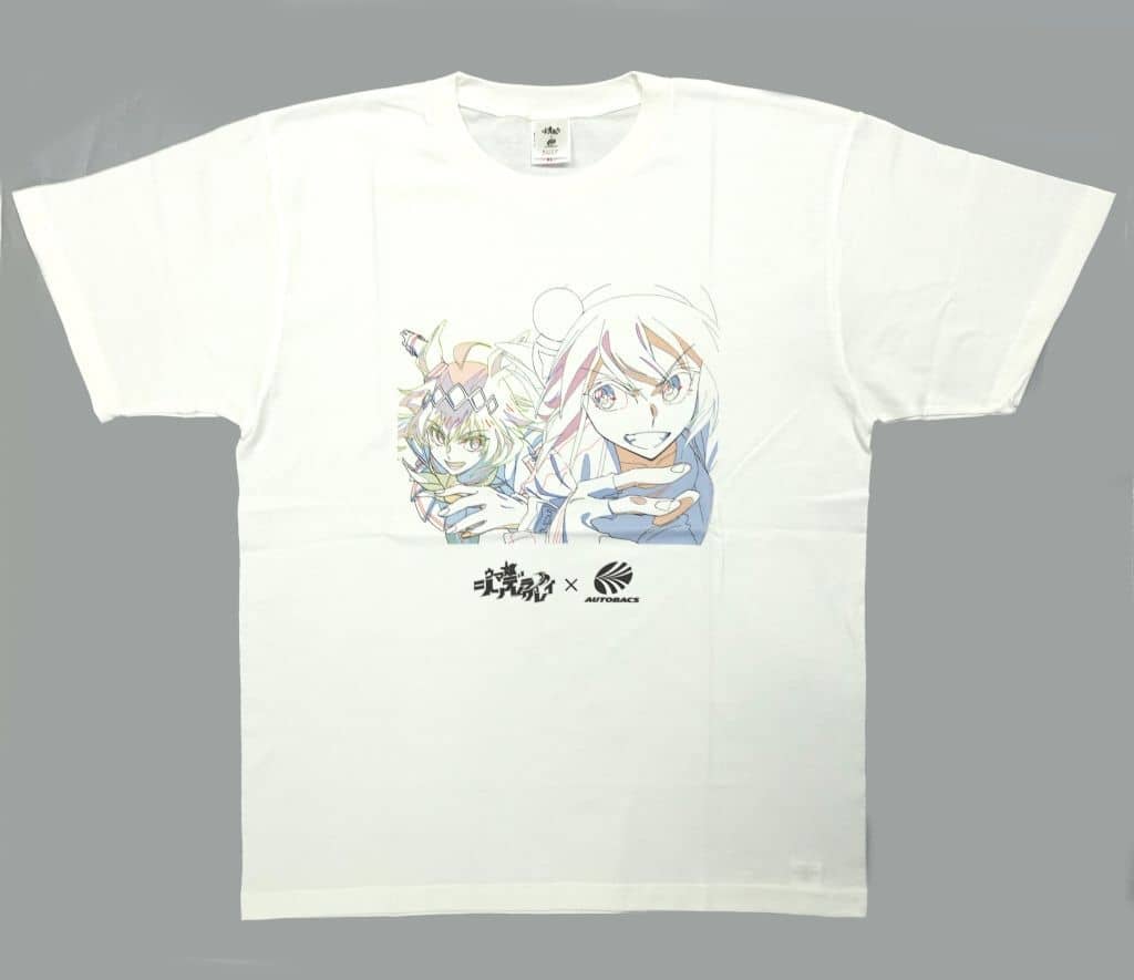 Oguri Cap & Tamamo Cross T-Shirt White XL - Umamusume: Cinderella Gray × Autobacs Network Shop Limited (WIZARD, Pre-owned)