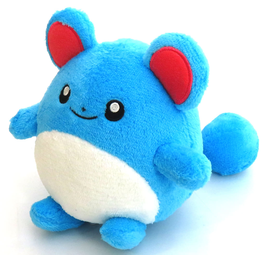 Marill Gentle Feel Plush - Pokémon - Banpresto - Approx. 15cm (Soft Fabric, Cute Sitting Pose)