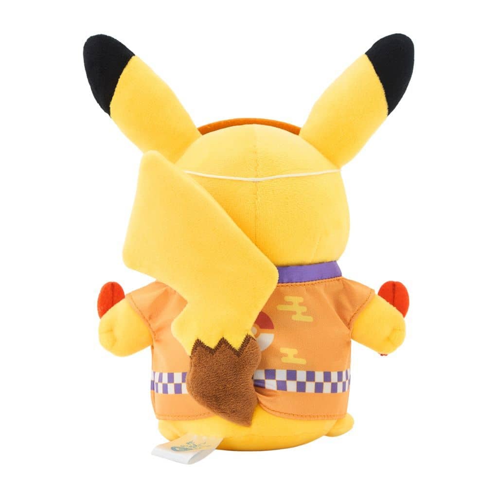 Pikachu Niwaka Mask Plush - Pokémon Center Fukuoka R Exclusive Plush (16×11×23 cm) - Pre-owned