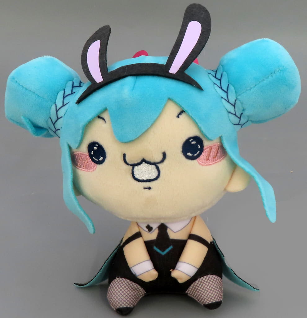 Hatsune Miku (A Smiling) Mochipiko Plush - BiCute Bunnies Design by Kuroboshi Kouhaku - Furyu - Approx. 18cm (Pre-owned)
