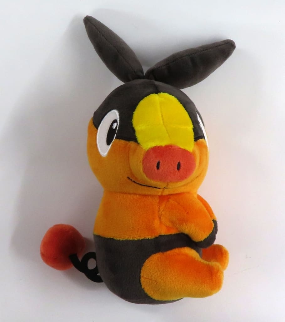 Tepig Plush - "Tail Look!" Series 20cm Banpresto Used Pokémon Plush (Pokabu / Tepig)