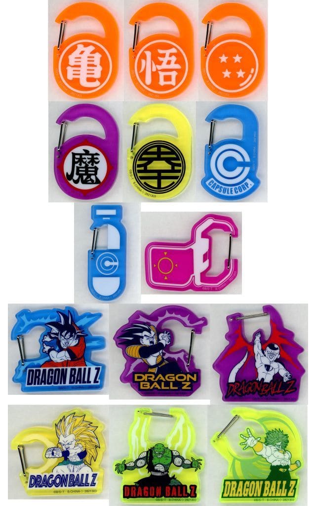 Dragon Ball Acrylic Carabiner Gumi Complete 14-Piece Set - Bandai