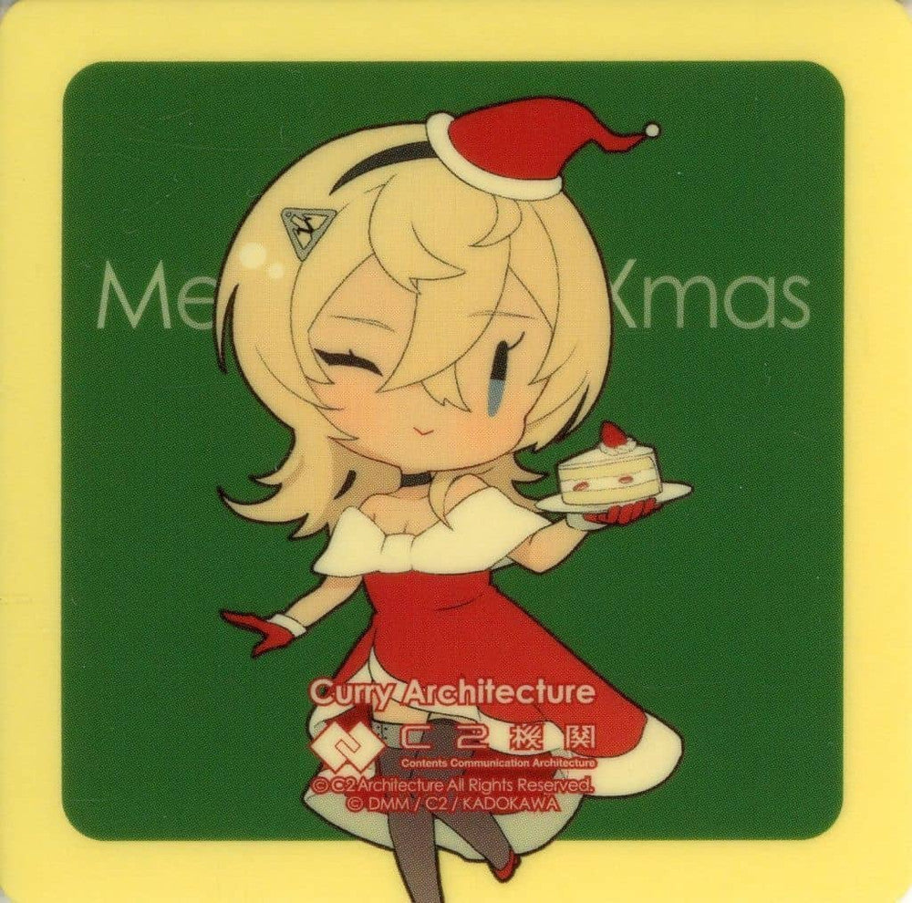 Tuscaloosa Xmas Mode Chibi Green Background Sticker