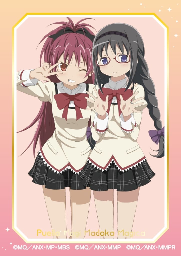 Homura Akemi & Kyoko Sakura Kira-Ste Sticker - Puella Magi Madoka Magica - Approx. 6.3 x 8.9 cm (Movic) - Pre-owned