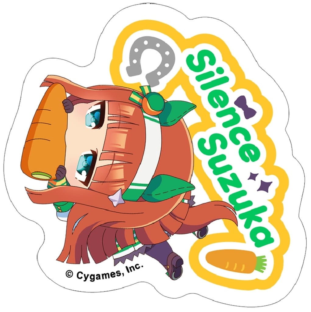Silence Suzuka Sticker — Umamusume Pretty Derby Petacollection Kapurikko by Movic, ~6×6 cm (Used)
