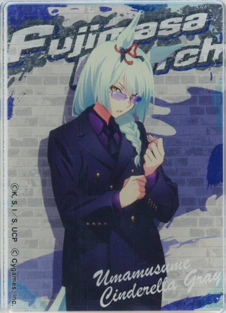 Fujimasa March Trading Acrylic Sticker - Umamusume: Cinderella Gray POP UP SHOP -rebellious style- (Happinet) 50×70mm - Pre-owned