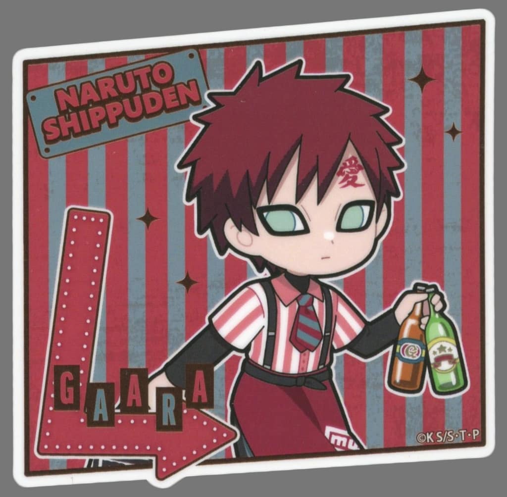 Gaara American Diner Sticker Naruto Shippuden