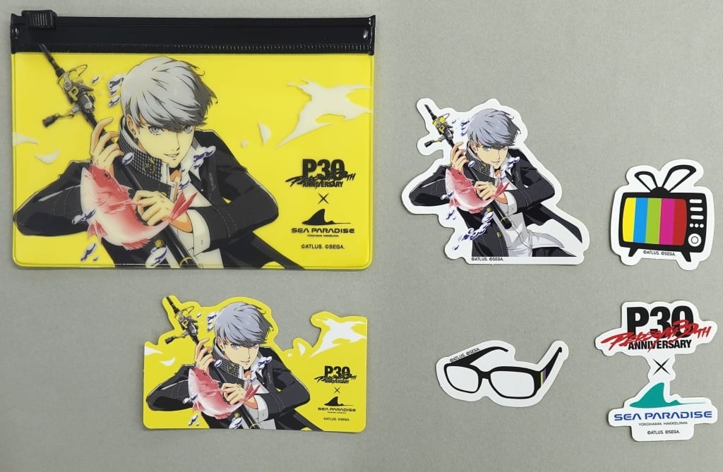 Persona 30th x Sea Paradise P4 Protagonist Sticker Set with Pouch