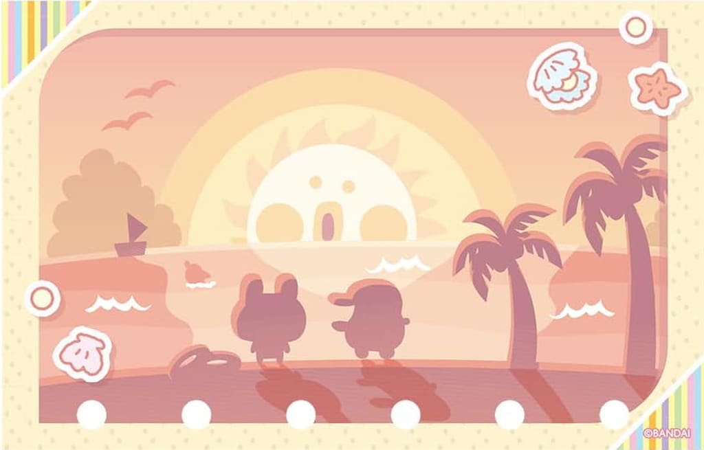 Tamagotchi Tamamori Sticker Refill Tropical Fresh Set