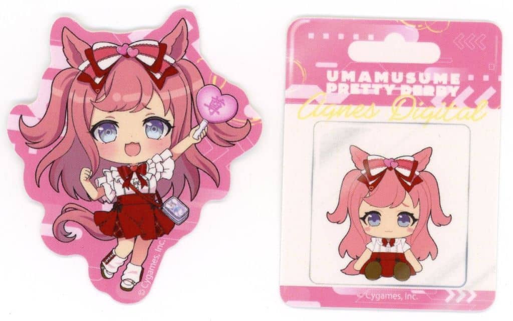 Agnes Digital Mini Character Sticker 2-Piece Set - Umamusume Pretty Derby × Bic Camera Group, Branch Out, Pre-owned
