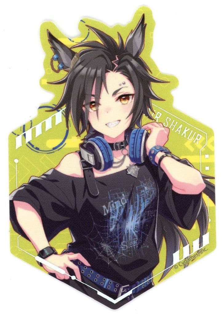 Umamusume Pretty Derby × Bic Camera Group Original Artwork Sticker - Approx. 8.7 x 5.6 cm, Used