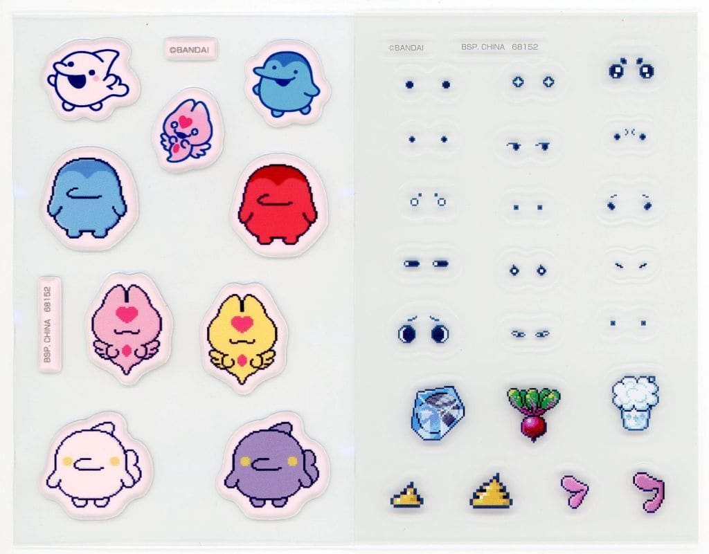 Tamagotchi Breed & Deco Sticker Set – 2 Sheets, Approx. 11 cm