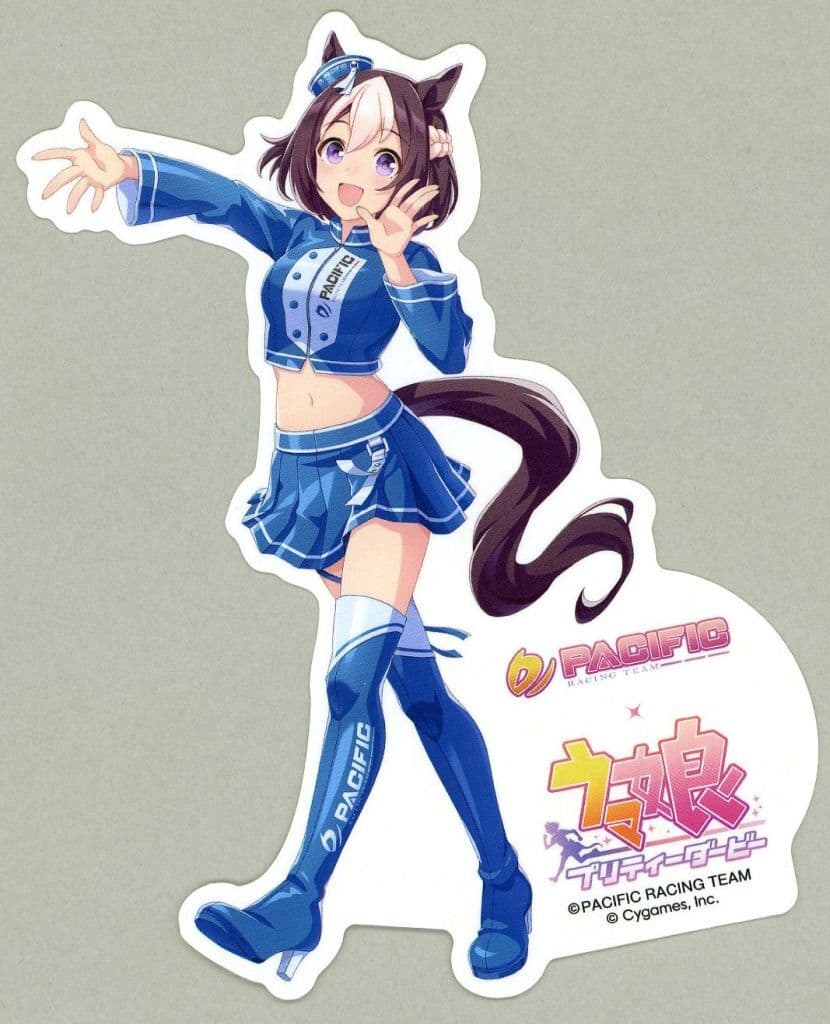 Special Week Character Sticker Vol. 1 - Umamusume Pretty Derby × PACIFIC RACING TEAM Collaboration, Approx. 150 x 120 mm, Pre-owned