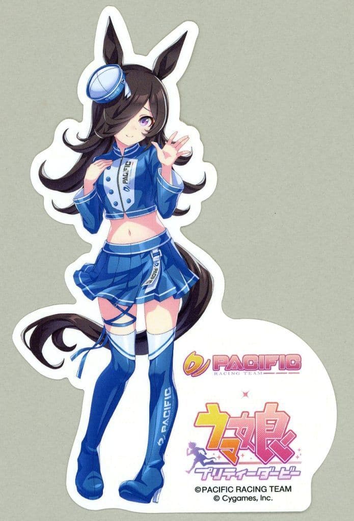 Character Sticker Vol.1 - PACIFIC RACING TEAM Collaboration Project x Umamusume Pretty Derby Animate Fair (Approx. 150 x 120 mm)