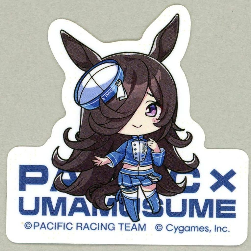 PACIFIC RACING TEAM Mini Character Sticker Vol. 1 - Umamusume Pretty Derby Collaboration (Approx. 5 x 5 cm, Pre-owned)