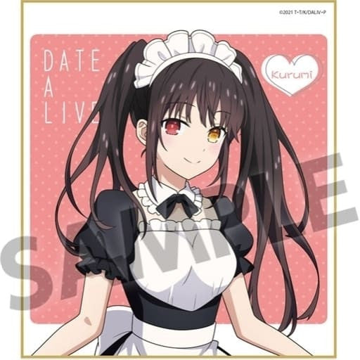 Kurumi Tokisaki Mini Shikishi Artboard Maid ver. - Date A Live IV (HobbyStock)