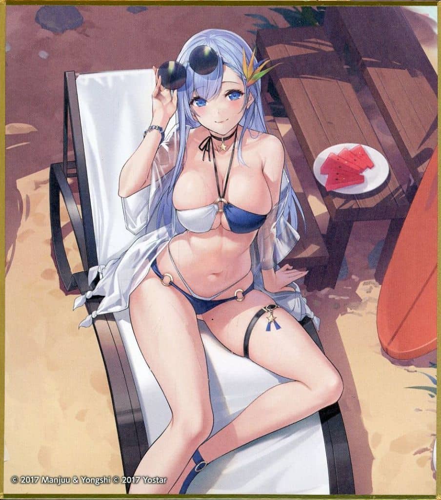 Azur Lane Summer Fair 2024 Trading Mini Shikishi Vol. 2, Approx. 120 mm