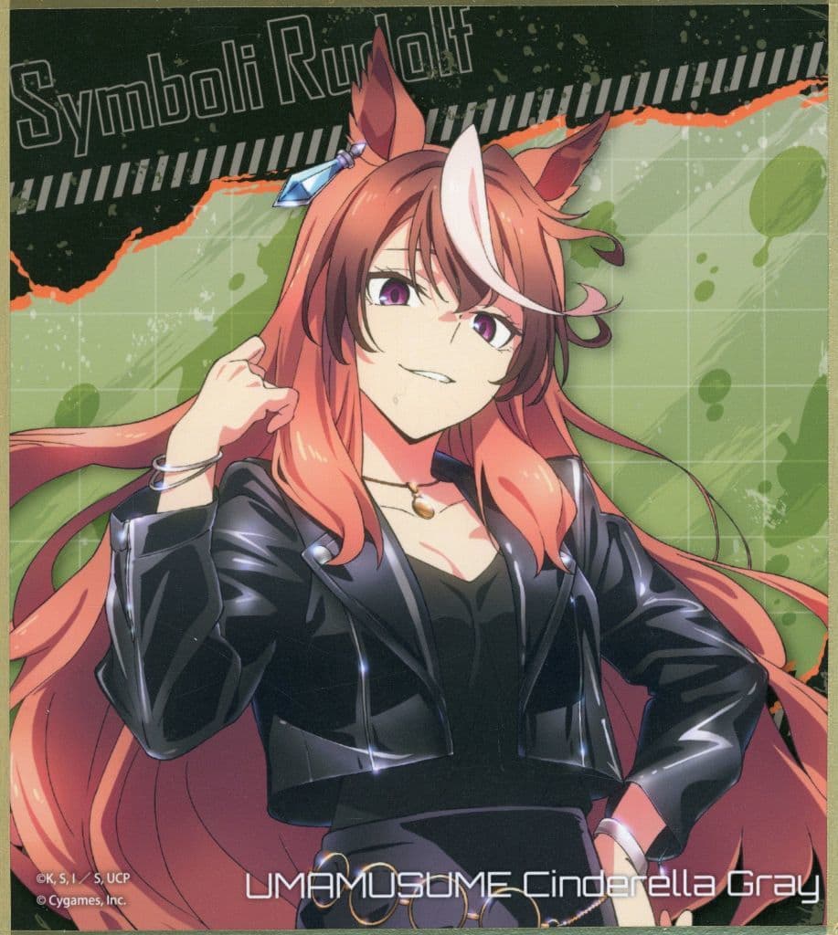 Symboli Rudolf Trading Mini Shikishi - Umamusume: Cinderella Gray POP UP SHOP -rebellious style- (Hapinet, 120×135mm, Pre-owned)