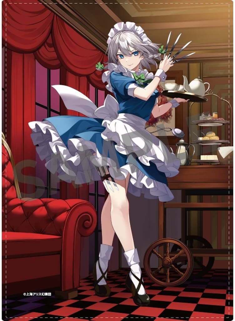 Sakuya Izayoi (illust. Takehana Note) Creators Blanket 6 - Touhou Project - Izanagi Brand - approx. 65 cm x 90 cm x 65 cm - Pre-owned
