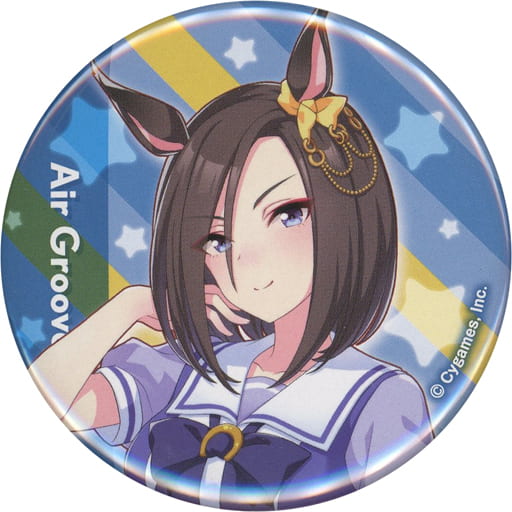 Air Groove Official Can Badge (Uniform Ver.) — Umamusume Pretty Derby 3rd EVENT WINNING DREAM STAGE — Cygames — 56mm (Pre-owned)