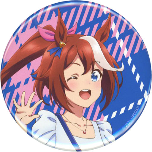 Tokai Teio Can Badge (Date ver.) - Umamusume Pretty Derby (Season 2) × THE CharaSHOP - Content Seed Tin Pin, 5.6cm (Pre-owned)