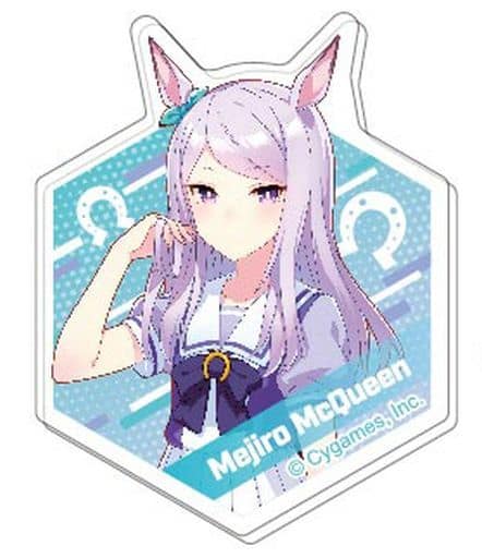 Mejiro McQueen Acrylic Badge - Umamusume Pretty Derby (Hase‑Pro / Bandai) 60×50×3mm