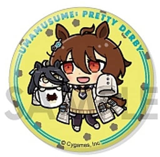 Agnes Tachyon & Manhattan Cafe Trading Tin Badge - Umamusume Pretty Derby Tradin