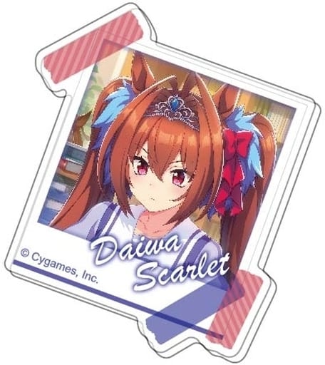 Daiwa Scarlet Acrylic Badge - Umamusume Pretty Derby Vol.2 A (Hase Pro / Bandai) - Pre-owned