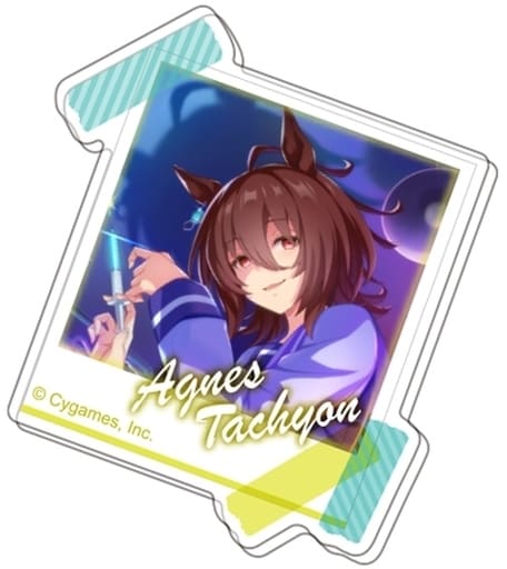 Agnes Tachyon Acrylic Badge - Umamusume Pretty Derby Vol.2 A - Approx. 65×56×3mm (Hasepro / Bandai)