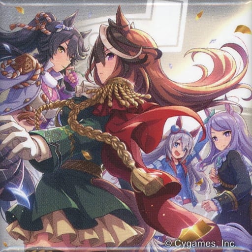 Jacket Illustration (WINNING LIVE 04) Official Trading Square Can Badge — Umamusume Pretty Derby 4th EVENT SPECIAL DREAMERS!! EXTRA STAGE (Cygames, 40mm)